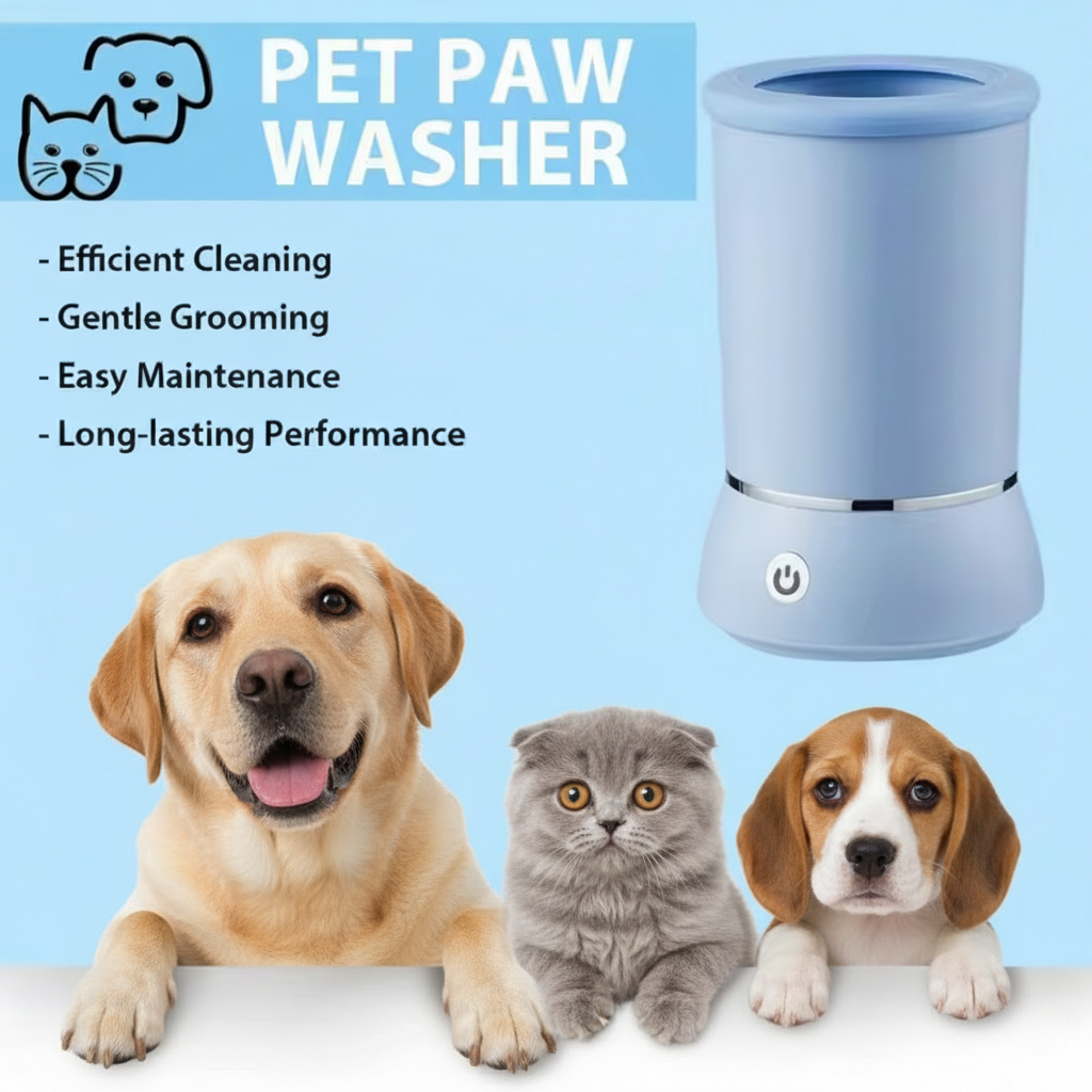 Pet paw washer marketing banner