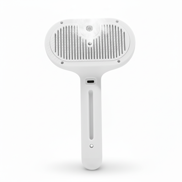 White Pet Steam Brush